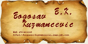 Bogosav Kuzmančević vizit kartica